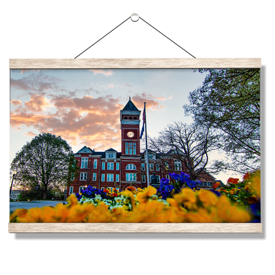 Clemson Tigers - Main Sunset - College Wall Art #Hanging Canvas