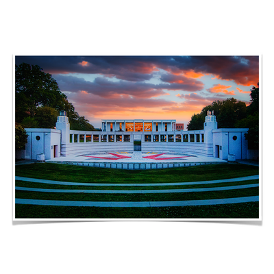 Clemson Tigers - Overlooking Cooper Library Sunset - College Wall Art #Poster