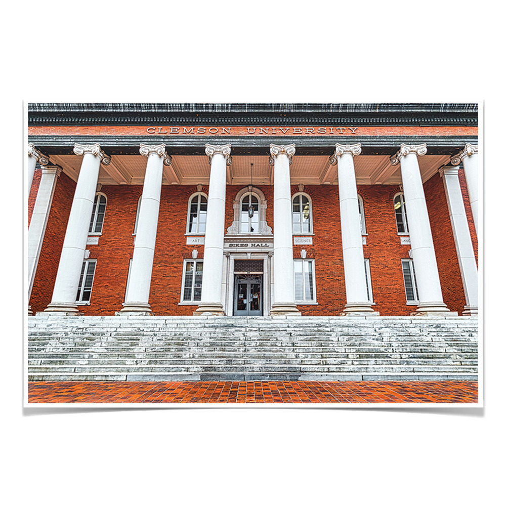 Clemson Tigers - Sikes Hall - College Wall Art #Canvas