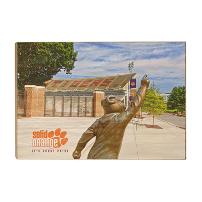 Clemson Tigers - Solid Orange - College Wall Art #Wood