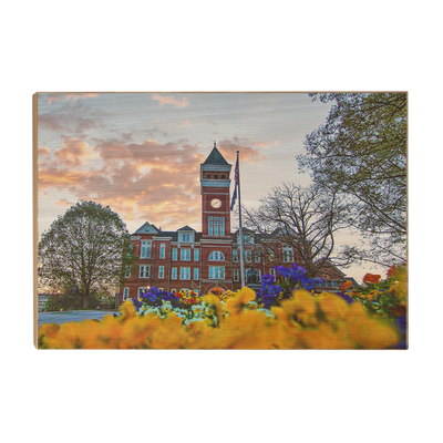 Clemson Tigers - Main Sunset - College Wall Art #Wood