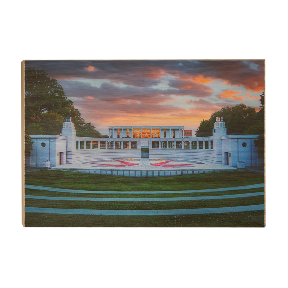 Clemson Tigers - Overlooking Cooper Library Sunset - College Wall Art #Canvas