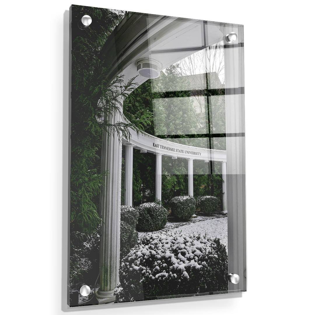 ETSU - Snowy Amphitheater - College Wall Art #Canvas