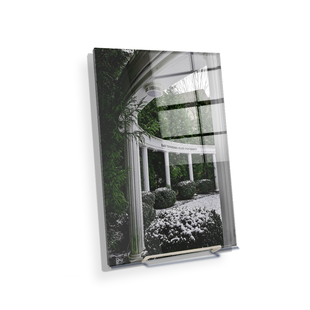 ETSU - Snowy Amphitheater - College Wall Art #Canvas