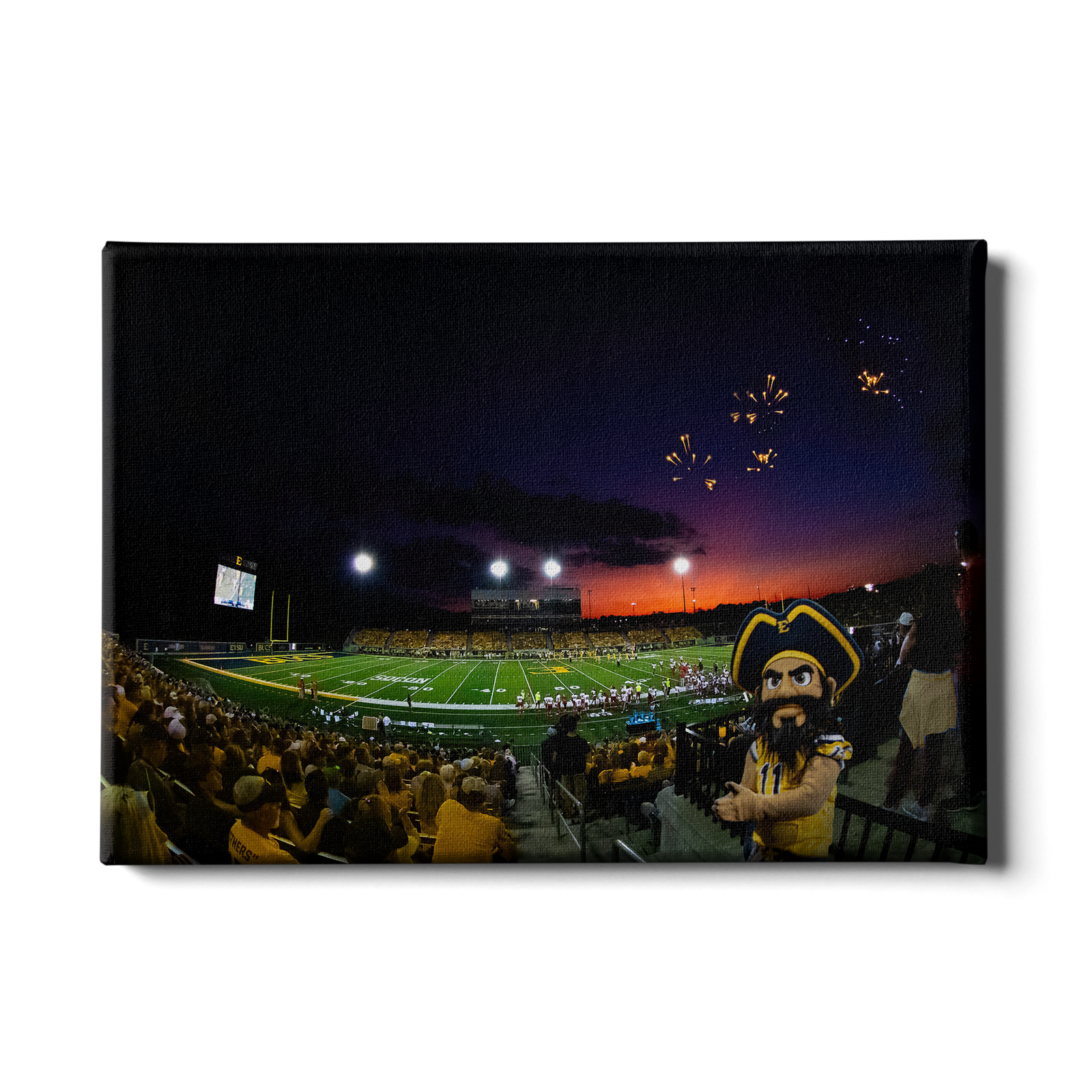 ETSU - Sunset Score with Bucky - College Wall Art#Canvas