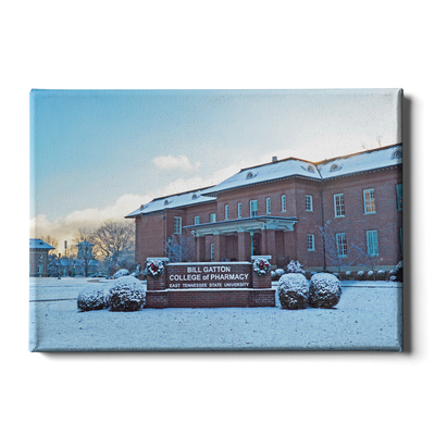 ETSU - Bill Gatton College of Pharmacy Winter - College Wall Art #Canvas