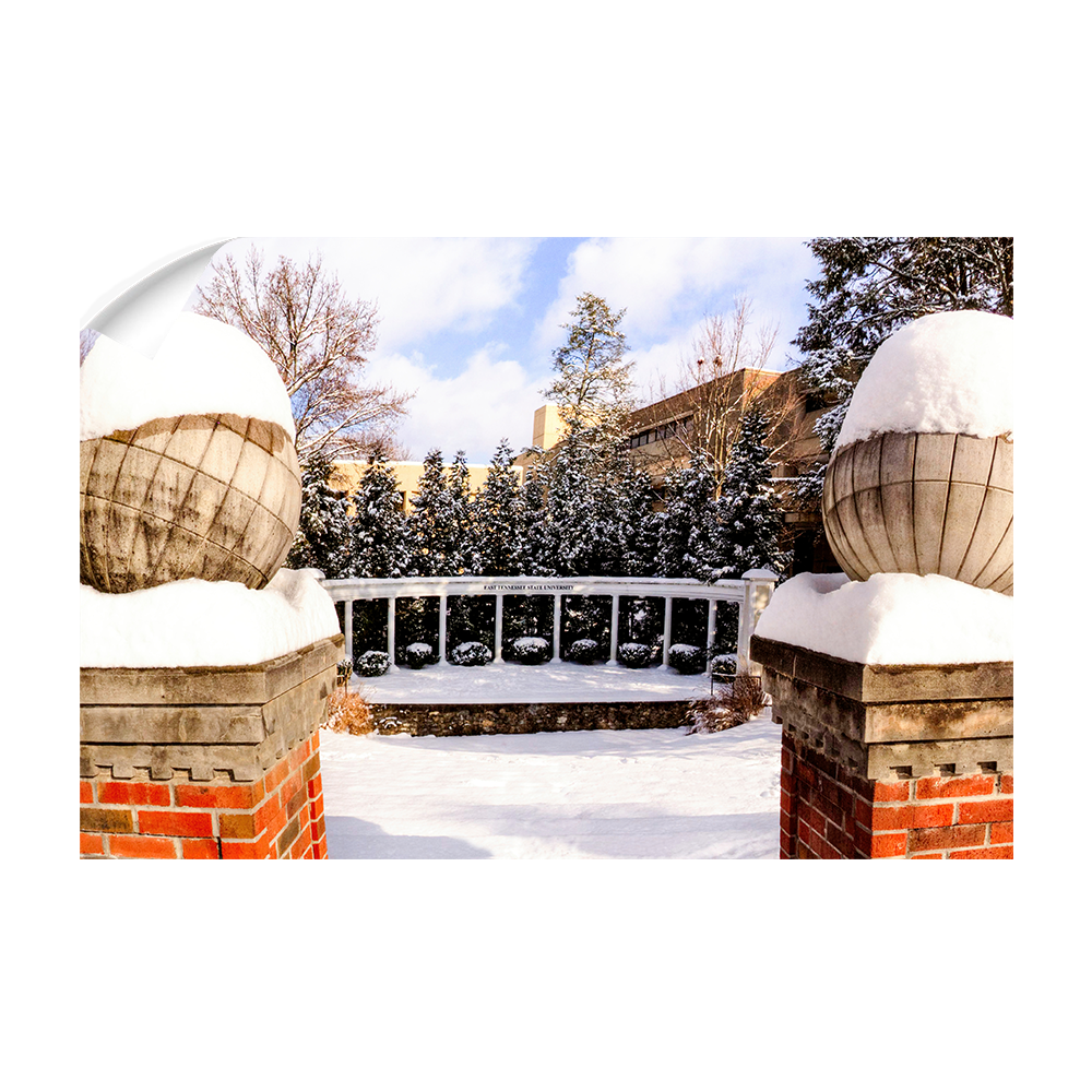 ETSU - Snow Day - College Wall Art#Canvas