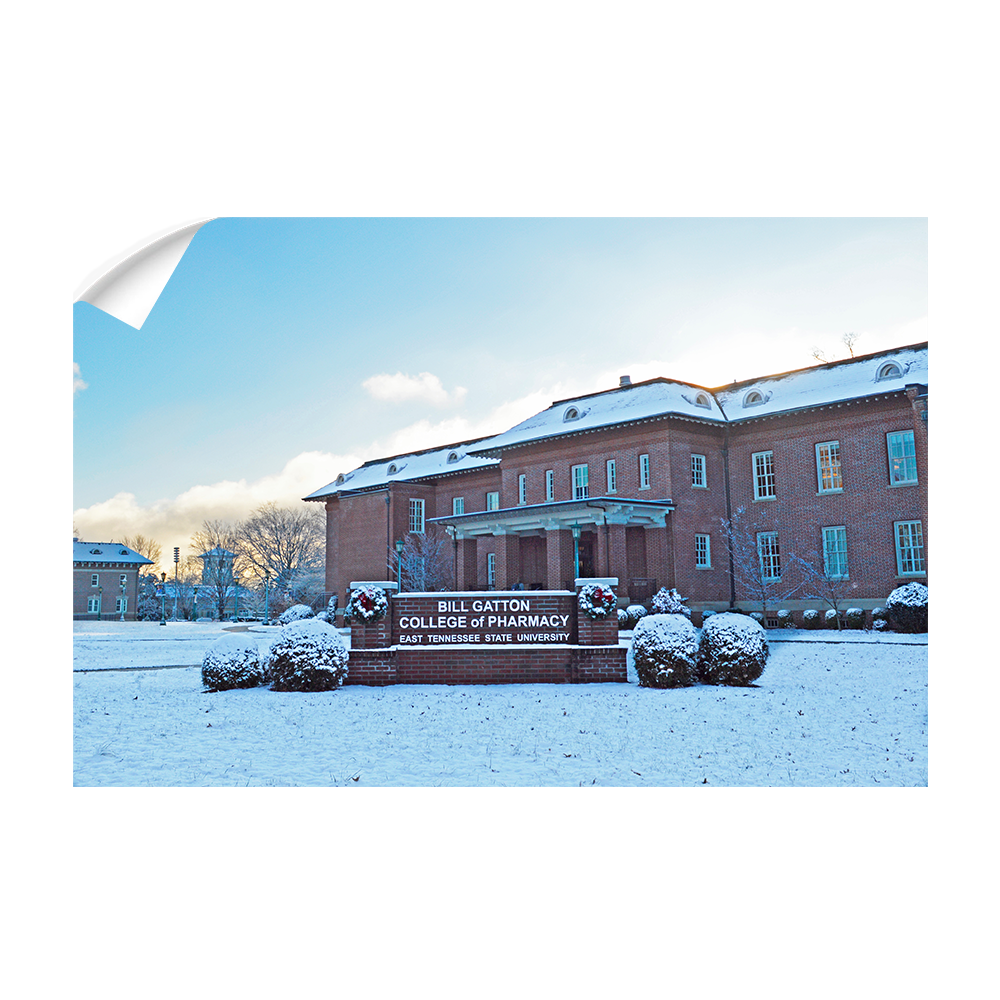 ETSU - Bill Gatton College of Pharmacy Winter - College Wall Art #Canvas