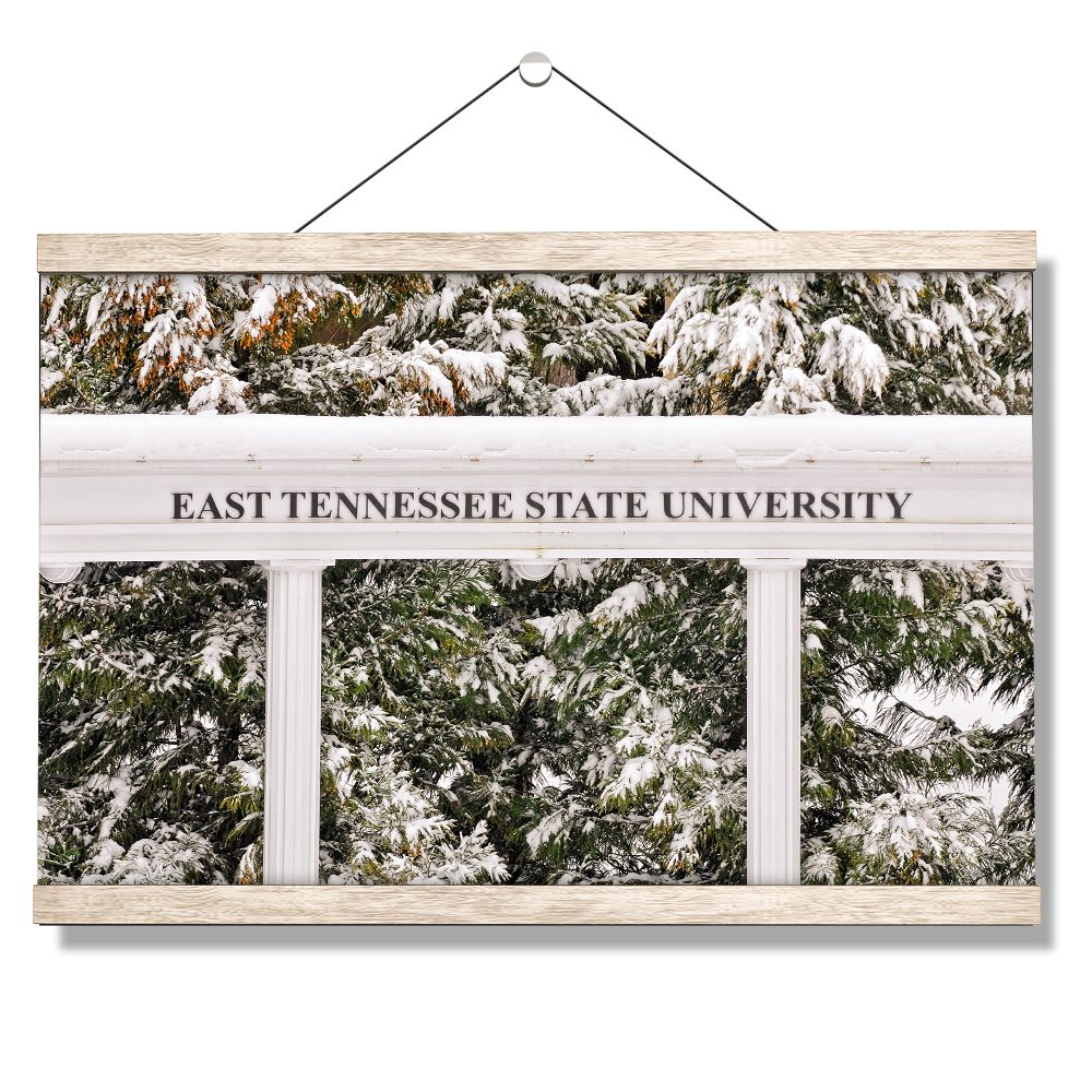 ETSU - East Tennessee Snow - College Wall Art#Canvas