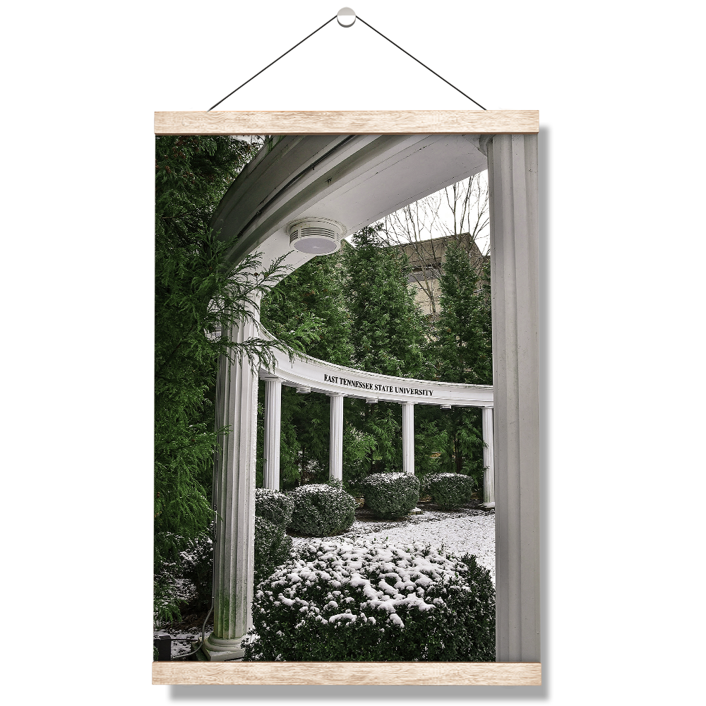 ETSU - Snowy Amphitheater - College Wall Art #Canvas