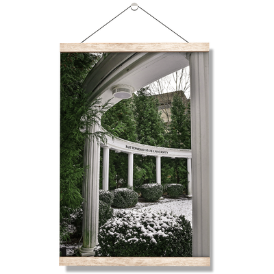 ETSU - Snowy Amphitheater - College Wall Art#Hanging Canvas