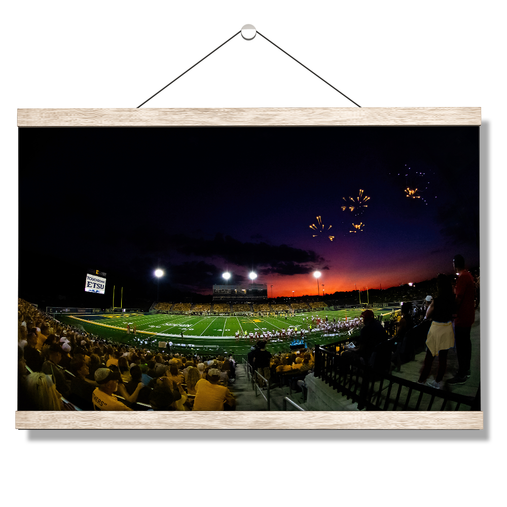 ETSU - Sunset Touchdown - College Wall Art#Canvas