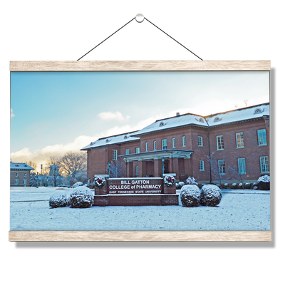 ETSU - Bill Gatton College of Pharmacy Winter - College Wall Art #Hanging Canvas