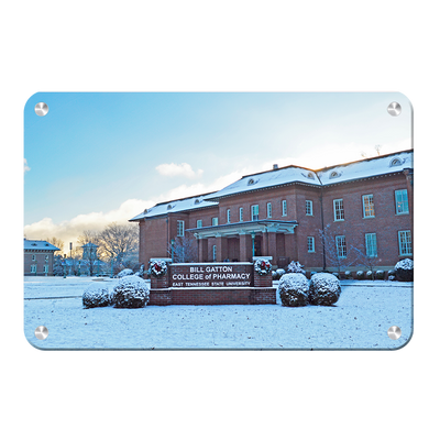 ETSU - Bill Gatton College of Pharmacy Winter - College Wall Art #Metal