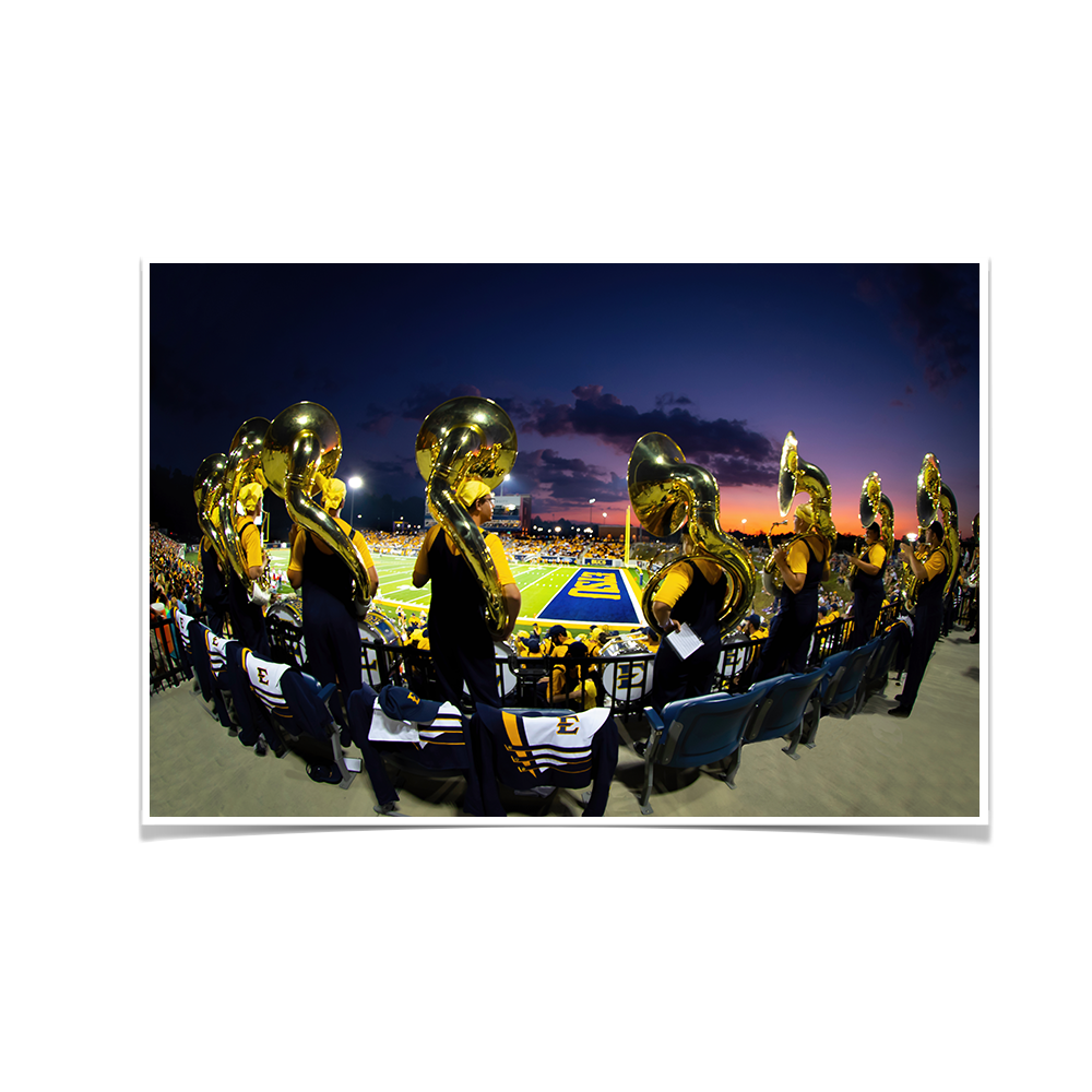 ETSU - Trombone Sunset - College Wall Art#Canvas
