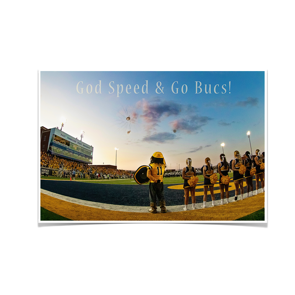 ETSU - God Speed & Go Bucs! - College Wall Art#Canvas