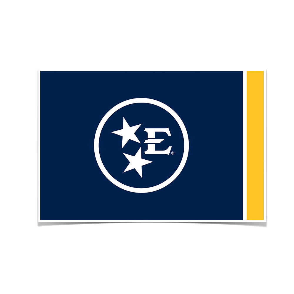ETSU - Bucs Tri Star Bucs Flag - College Wall Art#Canvas