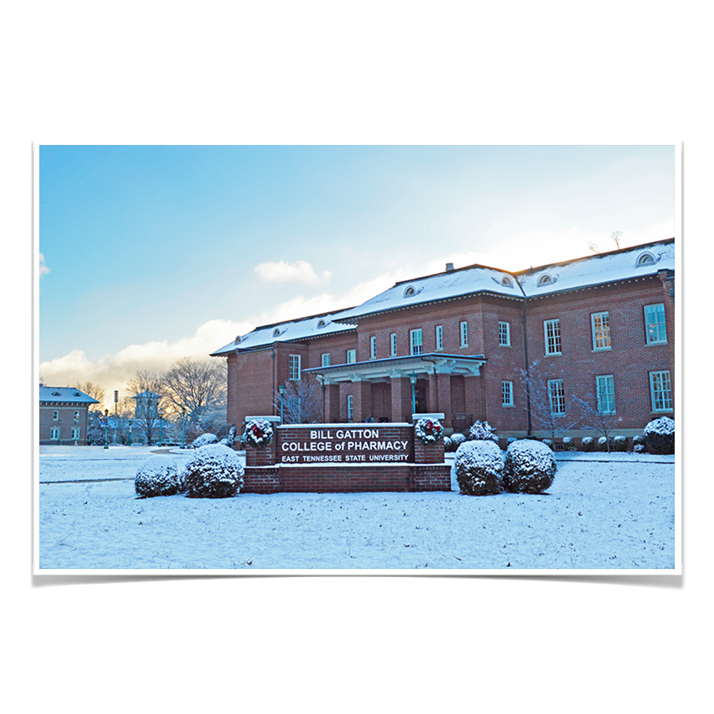 ETSU - Bill Gatton College of Pharmacy Winter - College Wall Art #Canvas