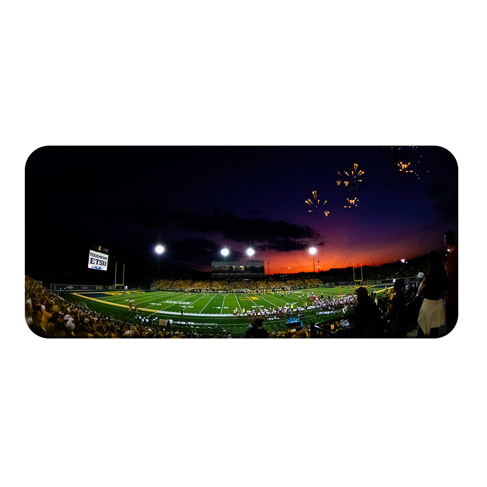ETSU - Sunset Touchdown Panoramic - College Wall Art#Canvas