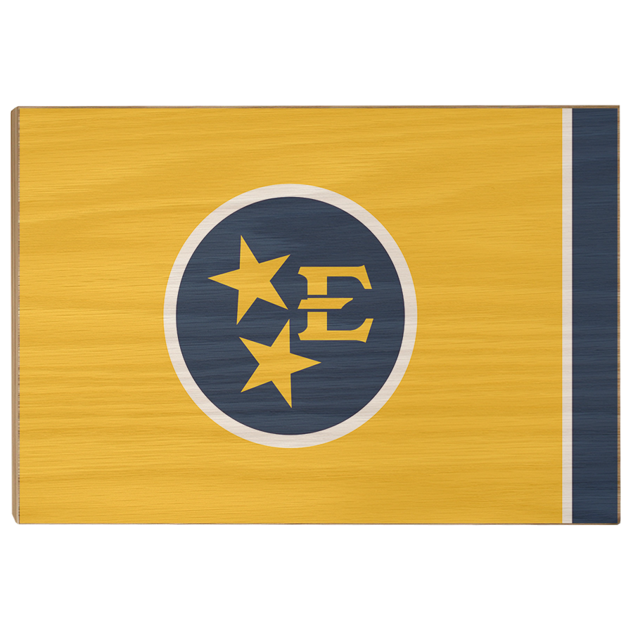 ETSU - Tri Star Bucs Flag - College Wall Art#Wood