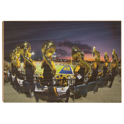 ETSU - Trombone Sunset - College Wall Art#Wood