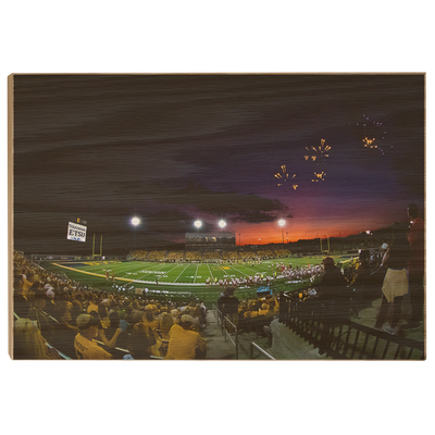 ETSU - Sunset Touchdown - College Wall Art#Wood