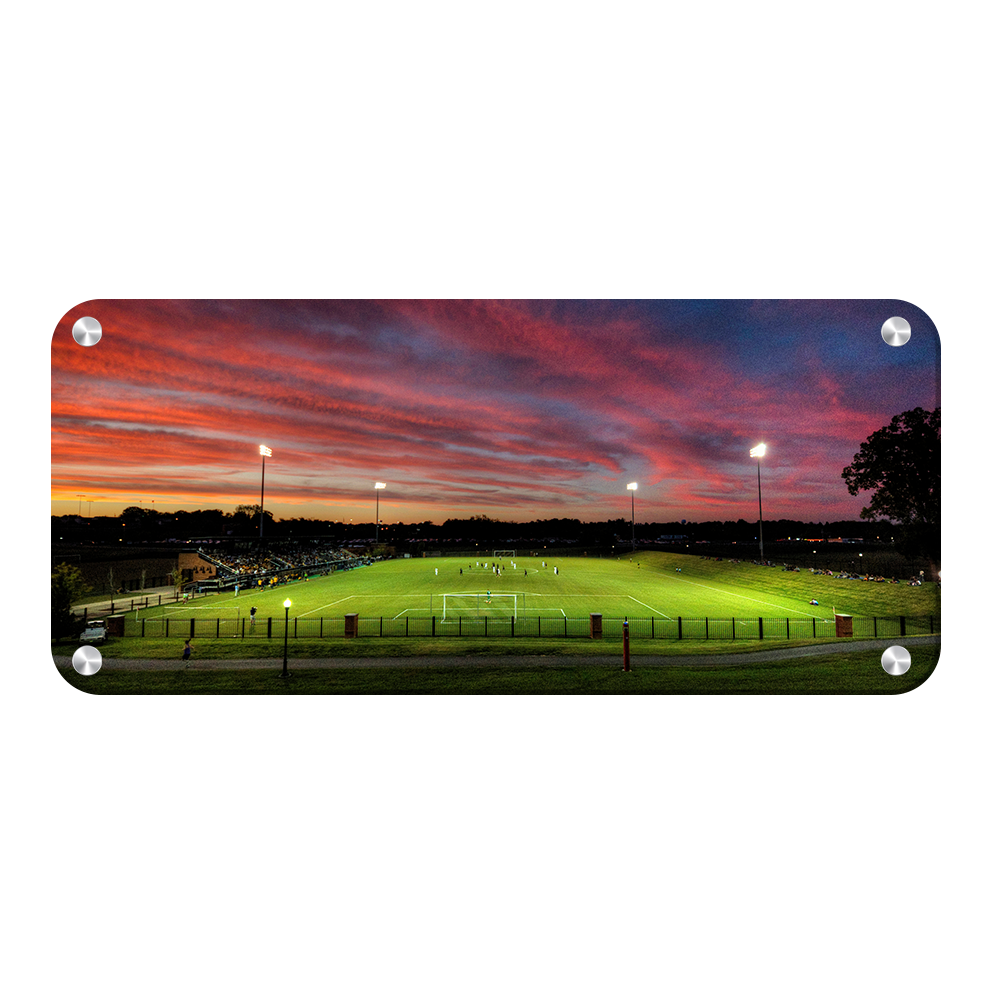 ETSU - Soccer Sunset Panoramic - College Wall Art#Canvas