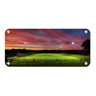 ETSU - Soccer Sunset Panoramic - College Wall Art#Metal