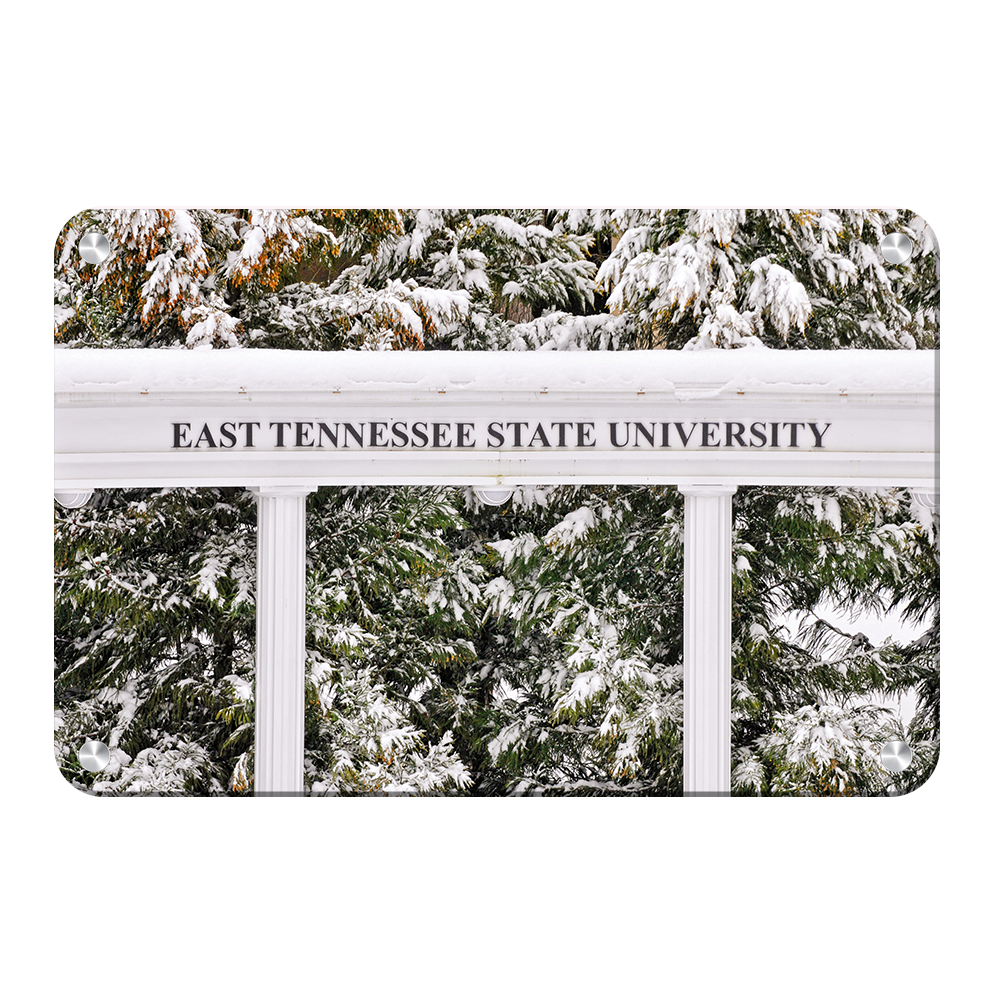 ETSU - East Tennessee Snow - College Wall Art#Canvas