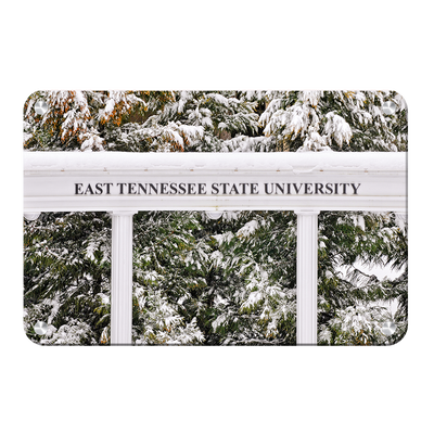 ETSU - East Tennessee Snow - College Wall Art#Metal