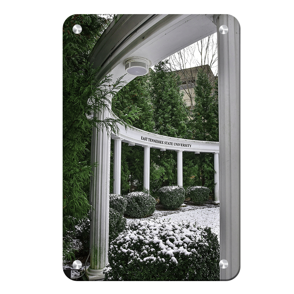 ETSU - Snowy Amphitheater - College Wall Art #Canvas