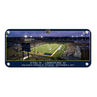 ETSU - The Inaugural Game Panoramic - College Wall Art#Metal