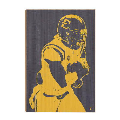 ETSU - Blue & Gold Bucs - College Wall Art#Wood