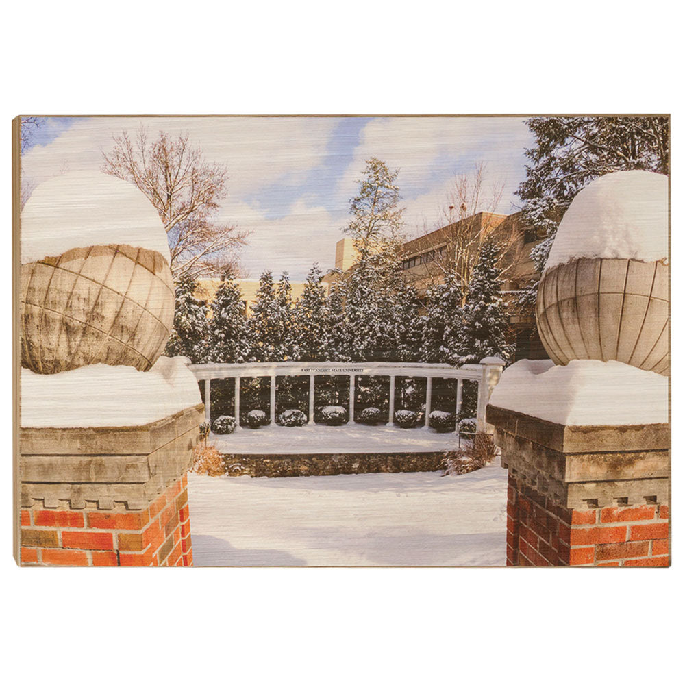 ETSU - Snow Day - College Wall Art#Canvas