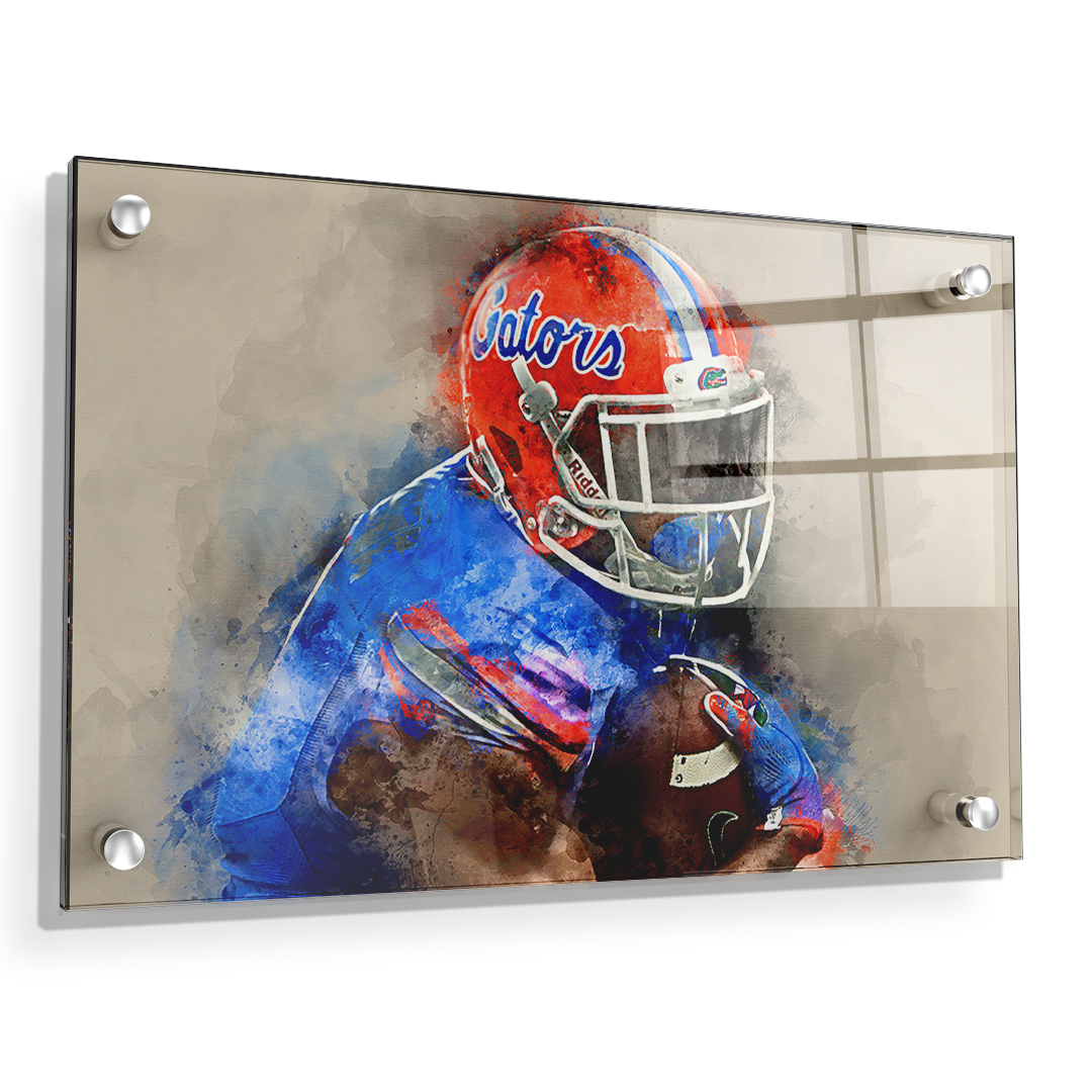 Florida Gators - Gator Watercolor - College Wall Art #Acrylic