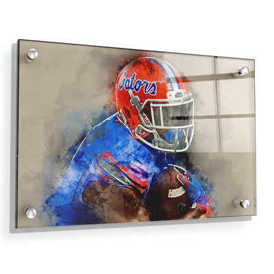 Florida Gators - Gator Watercolor - College Wall Art #Acrylic