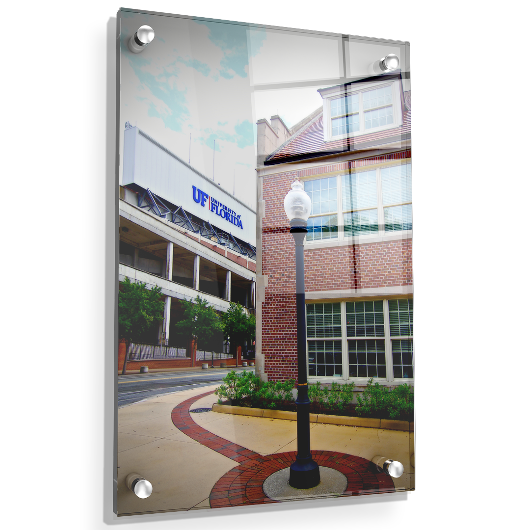 Florida Gators - UF Street Lamp - College Wall Art #Canvas