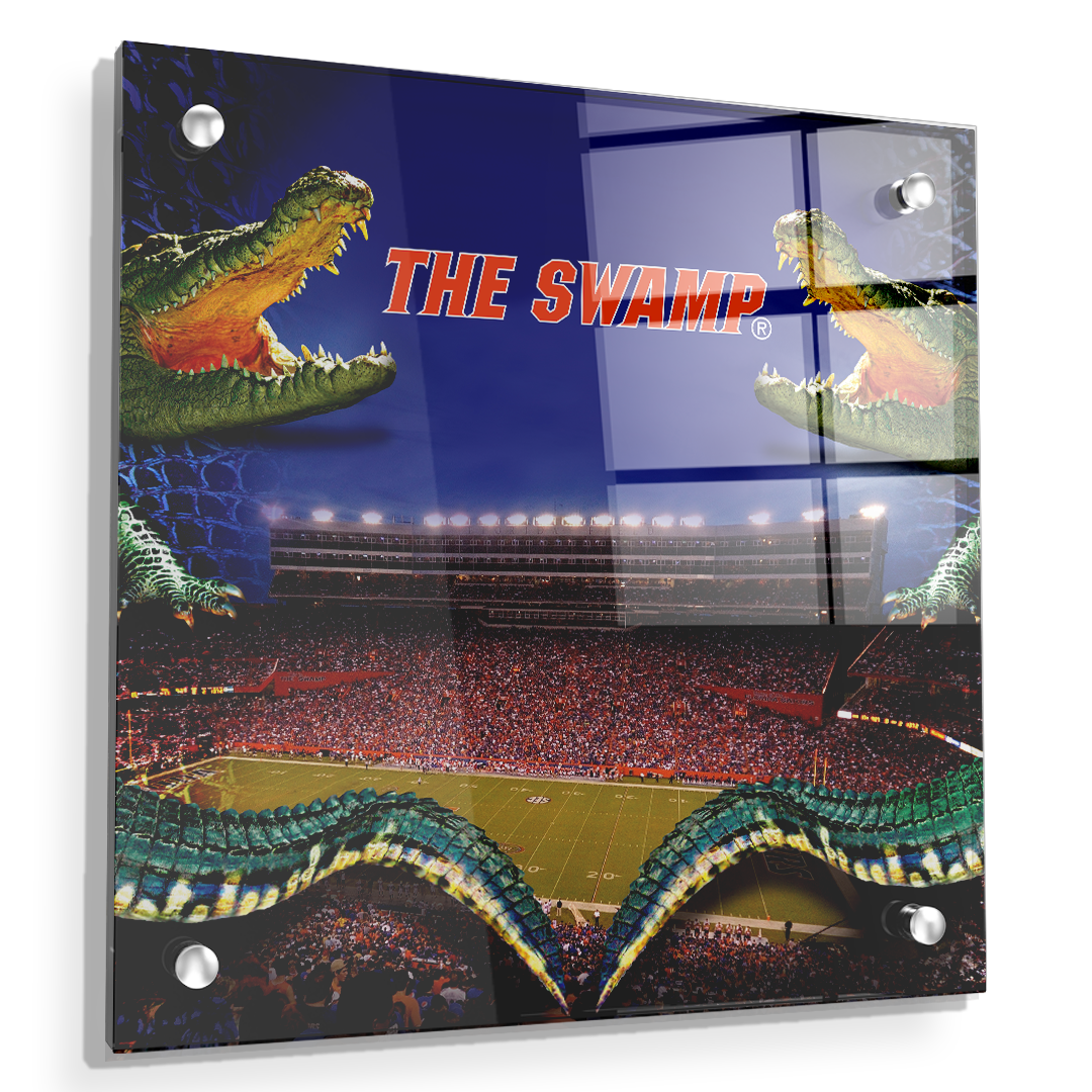 Florida Gators - Night Gator - College Wall Art #Canvas