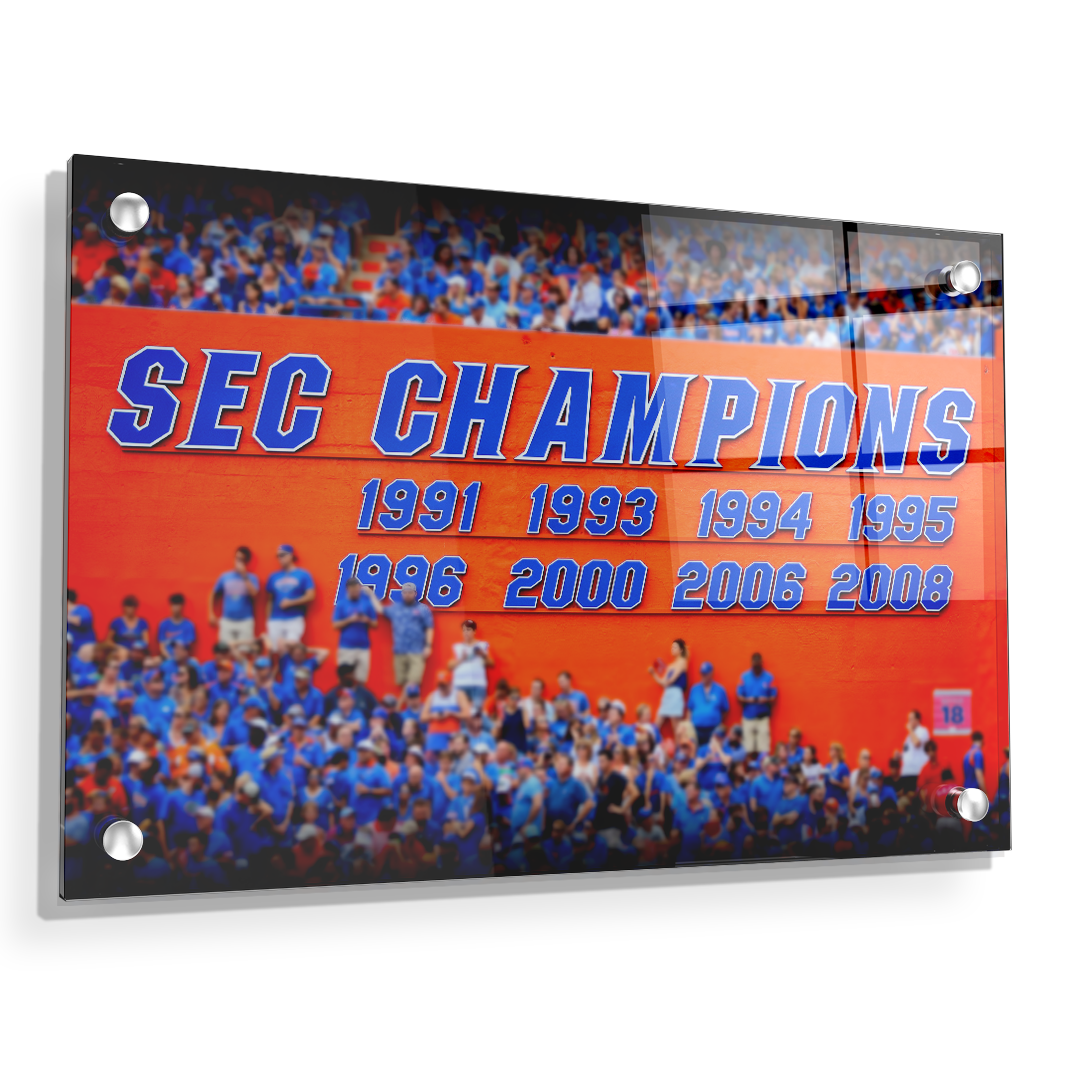 Florida Gators - SEC Champs Sign - College Wall Art #Canvas