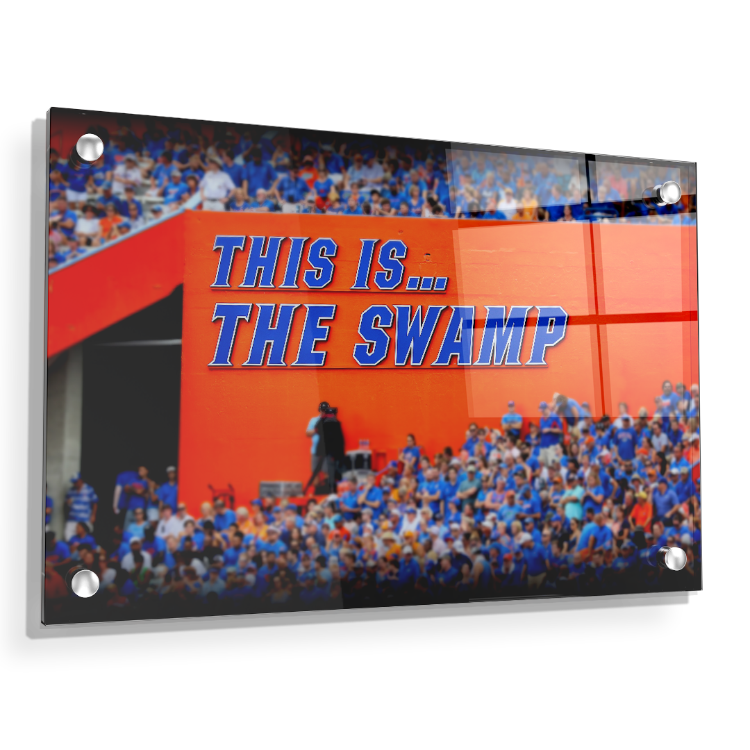 Florida Gators - Swamp Sign - College Wall Art #Canvas