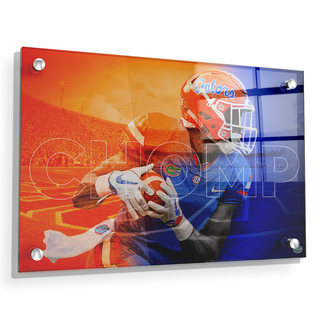 Florida Gators - Orange and Blue CHOMP - College Wall Art #Canvas