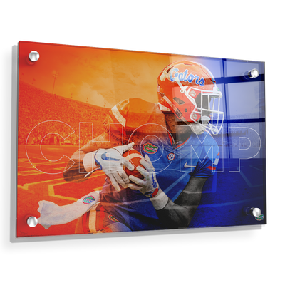 Florida Gators - Orange and Blue CHOMP - College Wall Art #Acrylic