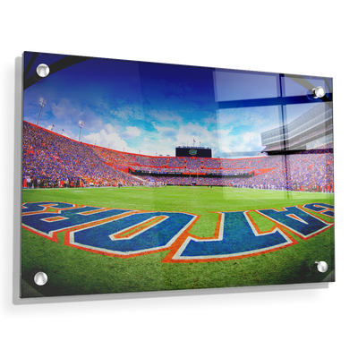 Florida Gators - Swamp End Zone - College Wall Art #Acrylic