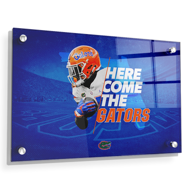 Florida Gators - Here Come the Gators - College Wall Art #Acrylic