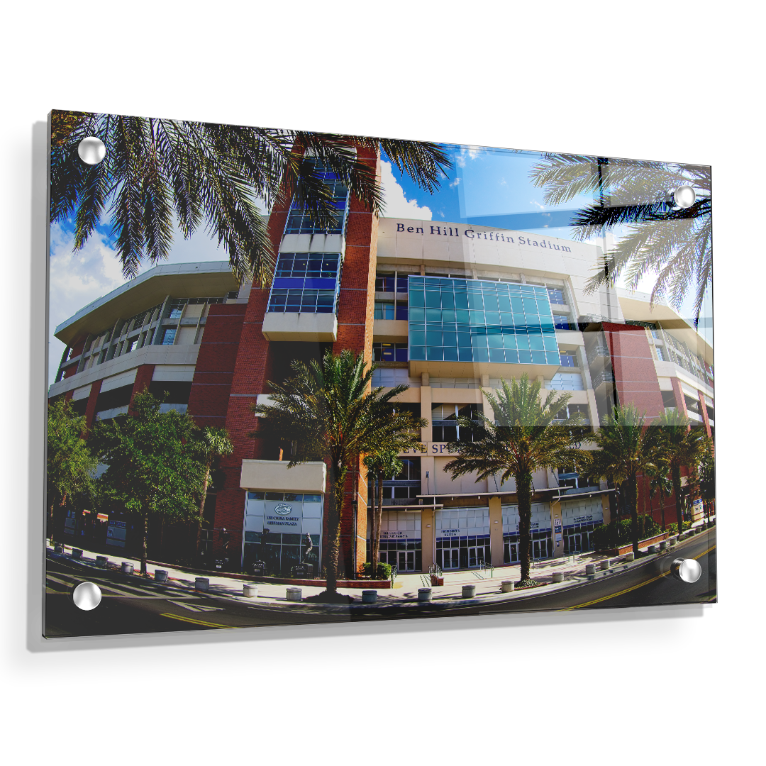 Florida Gators - Ben Hill Griffin Fisheye View - College Wall Art #Canvas