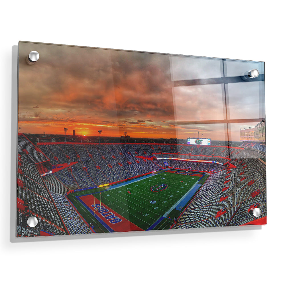 Florida Gators - Gator Sunrise - College Wall Art #Canvas