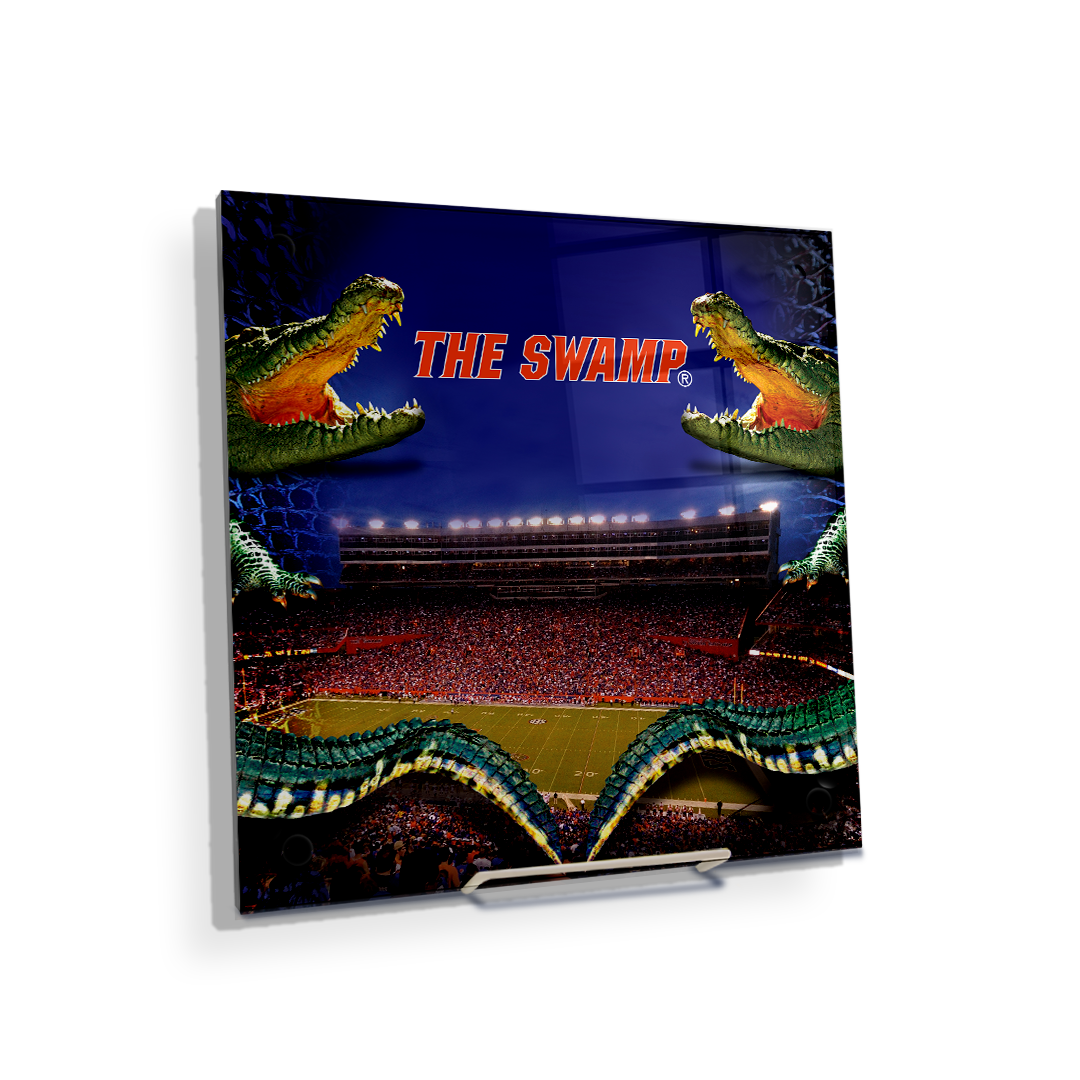 Florida Gators - Night Gator - College Wall Art #Canvas