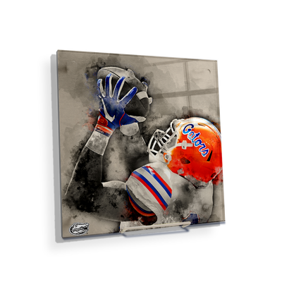 Florida Gators - The Catch Watercolor - College Wall Art #Acrylic Mini