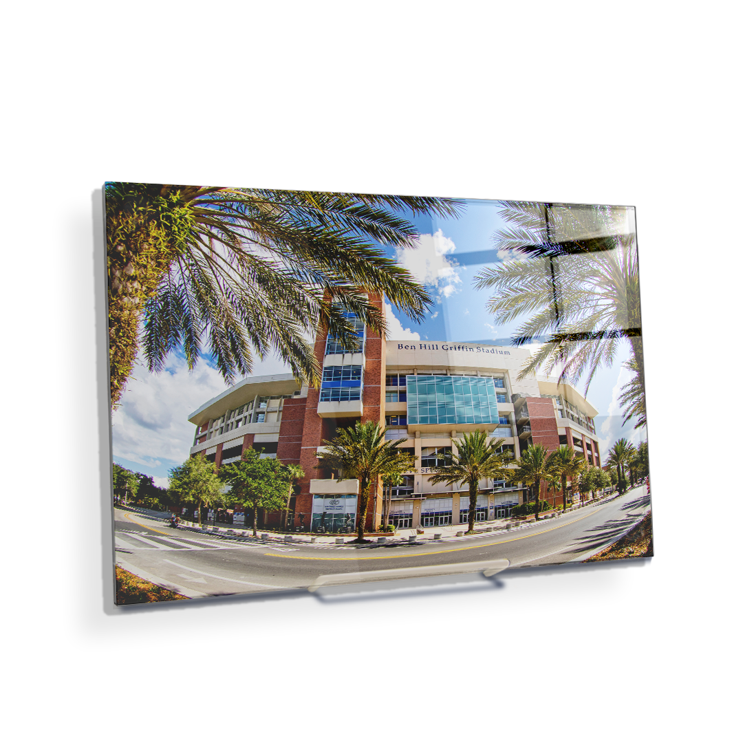 Florida Gators - Fisheye View Ben Hill Griffin Stadium - College Wall Art #Canvas