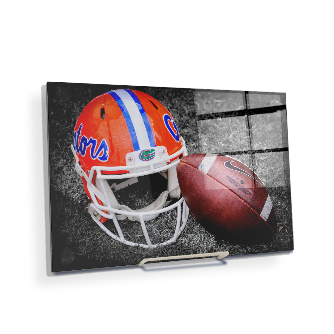 Florida Gators - Gator Ball Helmet - College Wall Art #Canvas